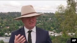资料照片:澳大利亚国家党领袖巴纳比·乔伊斯(Barnaby Joyce)。