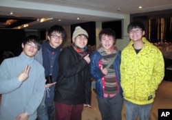 返台渡春节的大陆台商子弟学校学生