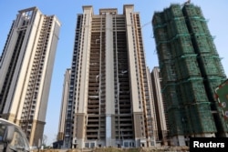 恒大集团在江苏省苏州太仓的一个建筑工地(2021年9月23日)