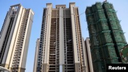 恒大集团在江苏省苏州太仓的一个建筑工地(2021年9月23日)