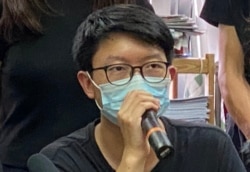 九龙西初选胜选人、前民间外交网络发言人张昆阳 (美国之音/汤惠芸)