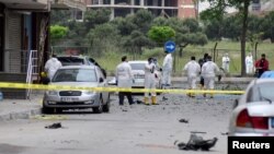 Hiện trường sau vị nổ gần một cơ sở quân sự ở Istanbul, Thổ Nhĩ Kỳ, ngày 12/5/2016.