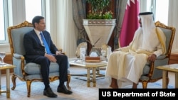 美国国务卿卢比奥星期二(9月16日)在多哈会见了卡塔尔埃米尔谢赫·塔米姆·本·哈马德·阿勒萨尼。