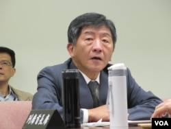 台湾卫福部长陈时中(美国之音张永泰拍摄)