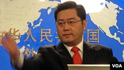 中国外交部发言人秦刚(资料照)