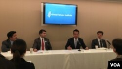 全球台湾研究所举行美台海洋合作研讨会(2016年10月12日,美国之音钟辰芳拍摄)