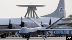 Máy bay không người lái Predator B tại phi trường quân sự ở Corpus Christi, Texas (ảnh tư liệu ngày 8/11/8, 2011).