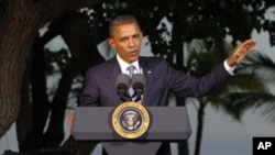 美国总统奥巴马11月13日在夏威夷APEC闭幕的记者会上讲话