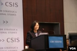 台湾民进党总统候选人蔡英文(美国之音钟辰芳拍摄)