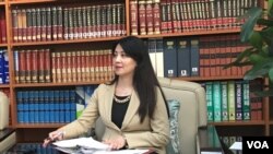 台湾外交部公众外交协调会副执行长兼发言人欧江安(美国之音许宁摄影)