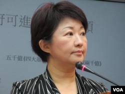 执政的国民党立委 卢秀燕(美国之音张永泰拍摄)