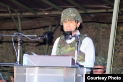 台湾总统马英九(台湾国防部军闻社提供)