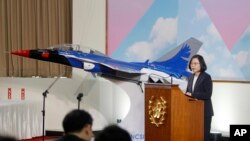 台湾总统蔡英文2017年12月29日召开年终媒体会(美联社)