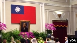 台湾总统府内的一个大厅(美国之音齐勇明摄 2016年5月8日)