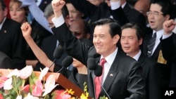 台湾总统马英九在双十国庆大会上(2014年10月10日)