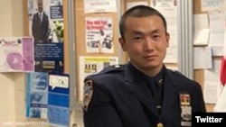 资料照片:纽约市警察局警官白马达杰·昂旺。