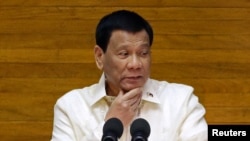 资料照:菲律宾总统杜特尔特