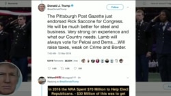 VOA连线(莫雨):宾州特别选举选情胶着,川普为本党候选人站台 VOA连线(莫雨):宾州特别选举选情胶着,川普为本党候选人站台