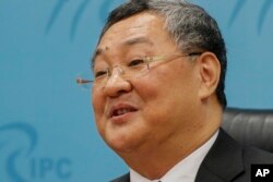 资料照:中国驻欧盟大使傅聪