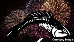 Một bức ảnh châm biếm sự kiện bắn pháo hoa ở TP HCM lan truyền trên mạng xã hội.