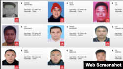 现在国际刑警组织公开查询系统中只能查到红色通缉令逃犯47人,不包括任何“百名红通人员”