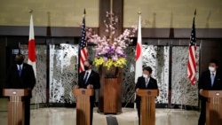 美国国务卿布林肯与国防部长奥斯汀2021年3月16日在东京出席2加2会议（路透社）