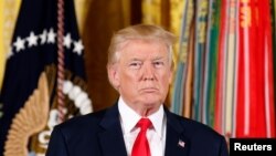 2017年7月31日,美国总统川普在白宫。