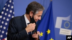 Ngoại trưởng Hoa Kỳ Antony Blinken tại Brussels hồi tháng Ba.