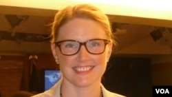 美国国务院战略沟通资深顾问玛丽•哈夫 (美国之音记者张蓉湘拍摄,资料照片)