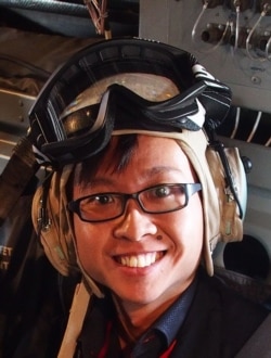 新加坡詹氏防卫杂志编辑黄加荣(照片提供:黄加荣)