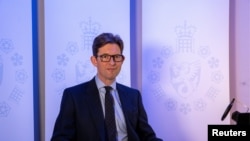 英国军情五处（MI5）处长肯-麦卡勒姆（Ken McCallum）（英国政府2020年10月14日资料图）