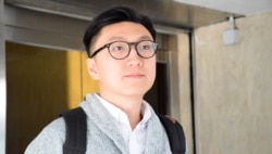 2017年12月9日香港前本土民主前线发言人梁天琦 (美国之音/汤惠芸)