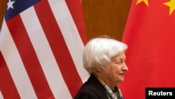 美国财长耶伦在北京钓鱼台国宾馆。(2023年7月8日)