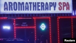 亚特兰大市一家按摩店2021年3月16日发生枪击事件(路透社)