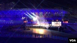 2017台北世大运闭幕式会场(美国之音黎堡摄)