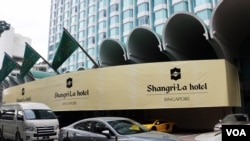 第十七届国际战略研究所(IISS)亚洲安全峰会,即香格里拉对话,6月1日至3日在新加坡举行.(美国之音杨明拍摄)