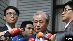 台湾行政院长毛治国(美国之音杨明拍摄)