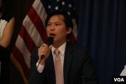 黄国昌 台湾中央研究院法律学研究所研究员(美国之音 钟辰芳拍摄)