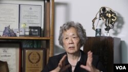 丁子霖女士接受美国之音卫视采访