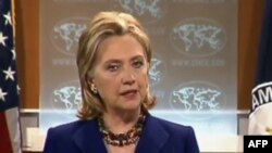 美国国务卿希拉里.克林顿介绍人权报告