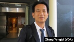 台湾执政党民进党立委林俊宪(美国之音张永泰拍摄)