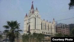 浙江省温州市永嘉县三江教堂(微博图片)