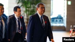 日本国会众议院与参议院星期二召开临时会进行首相指名选举,自民党新总裁石破茂获选为新任首相。(路透社:2024年10月1日)