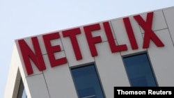 资料照:网飞(Netflix)在好莱坞的办公大楼