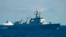 俄罗斯和中国军舰在联合演习中在彼得大帝湾航行。(2024年9月10日)