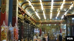 莫斯科的一家茶叶咖啡店。(美国之音白桦拍摄)