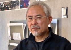 尊子,香港知名政治漫画家(雨舟拍摄,2019年11月17日)