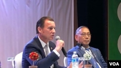 国会及行政当局中国委员会成员、纽约民主党众议员思沃西(美国之音方冰拍摄)