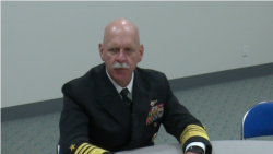 时任美军太平洋舰队司令的斯威夫特上将Admiral Scott Swift(美国之音黎堡2016年2月拍摄)