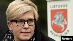 立陶宛总理西莫奈特(路透社2021年11月10日)